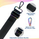 Crossbody Shoulder Strap with Rainbow Swivel Hooks & Slider Buckle